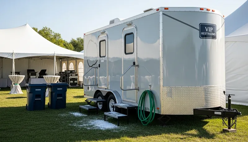 Vip Restroom Trailers services in Baltimore.
