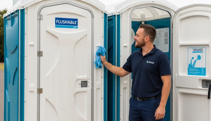 Flushable Portable Toilets services in Irvine.