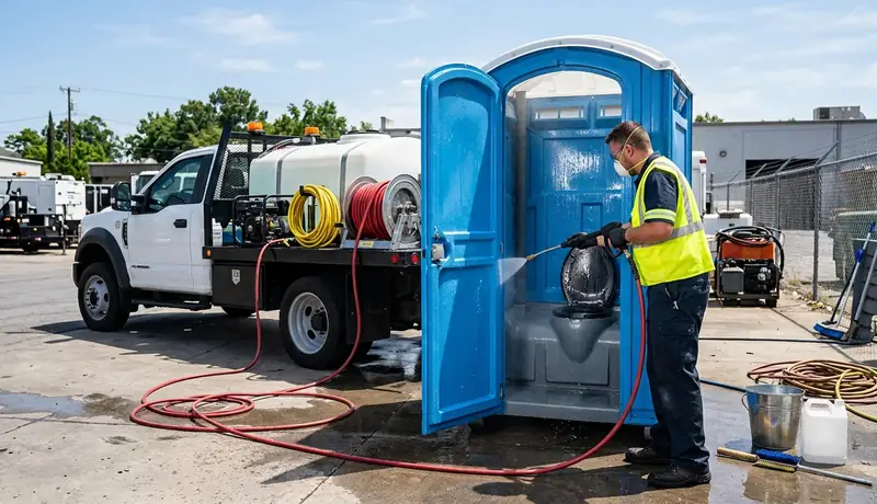How Often Are Rental Porta Potties Cleaned and Serviced? in USA in USA