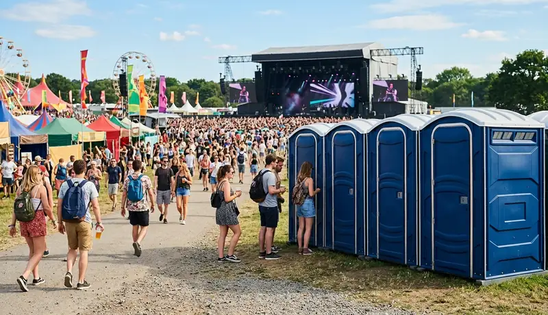 Outdoor Festival Porta Potty Rental Project in USA in USA